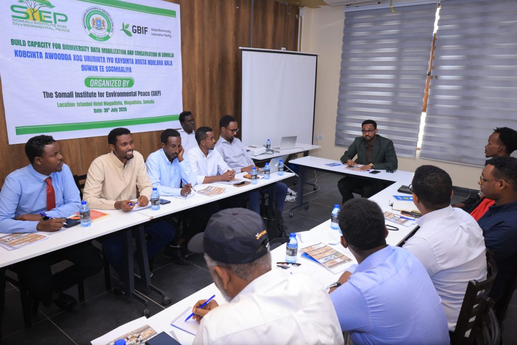 SIEP launch workshop for the biodiversity data mobilization and conservation project in Mogadishu